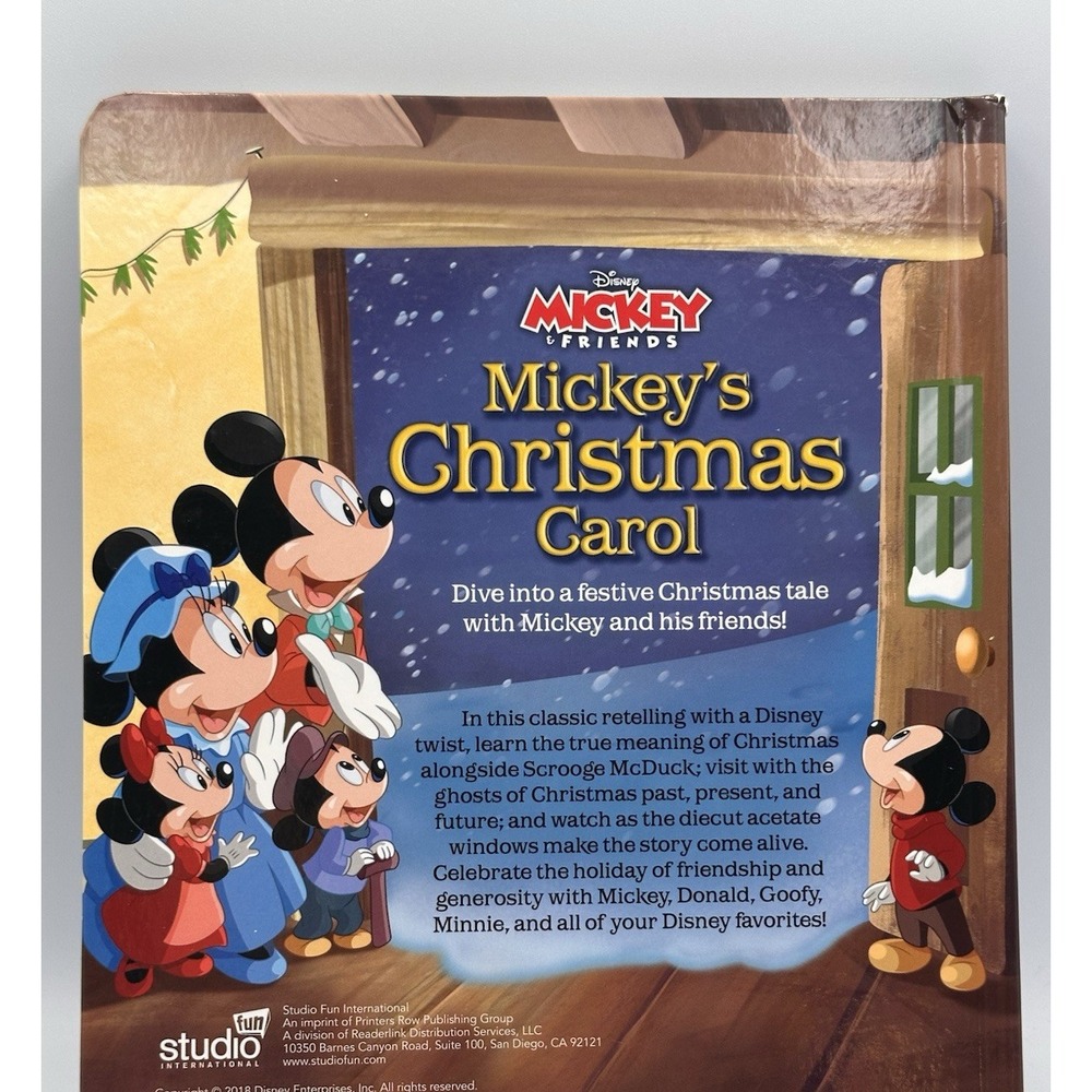 Disney Mickey & Friends Christmas Carol Book - Picture 2 of 3